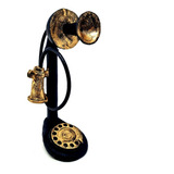 Telefone Vintage Antigo Decoração Em Resina Premium 28 Cm !