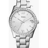 Reloj Para Mujer Fossil Scarlette 32 Mm Plateado