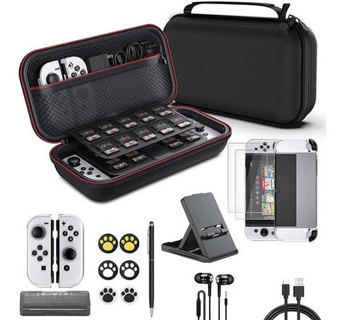 Kit De Acessórios Para Nintendo Switch Oled 17 Em 1