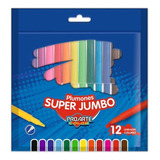 Plumones Super Jumbo Proarte 12 Unidades Colores