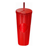 Starbucks Vaso Studded Red Cold Cup Invierno 2023 Rojo Bling