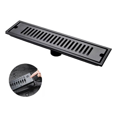 Coladera 40*10cm Acero Inoxidable 304 Desagüe Negro | Envío gratis