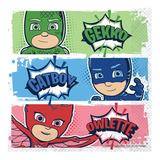 Servilleta Cumpleaños Pj Masks X 12 Cotillón Activarte