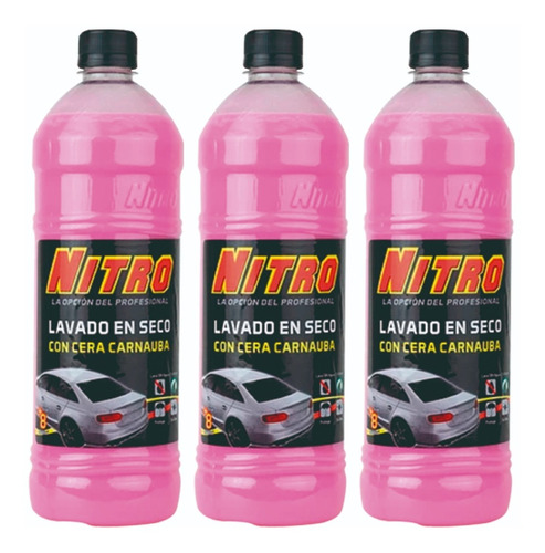 Lavado En Seco Con Cera Carnauba Nitro 900 Ml 3 Pk