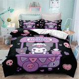 Kuromi, Funda Nórdica Estampada Anima Juego De Cama Tamaño .