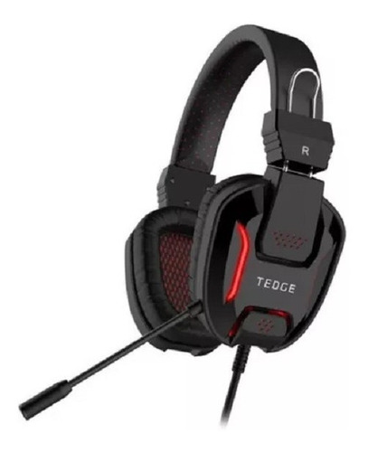 Auriculares Gamer Tedge Gamer H2168d Negro Refabricado