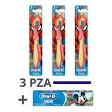 Cepillo De Dientes Para Niños Spiderman 3-7 Años Oral B Kit