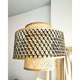 Lámpara Colgante Importada Grande Bambú, Mimbre, Rattan Xl 