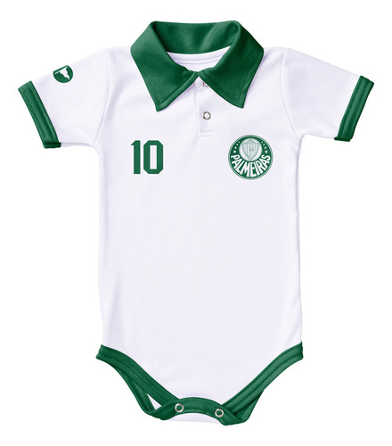 Body De Bebê Palmeiras  Camisa Polo Torcida Baby