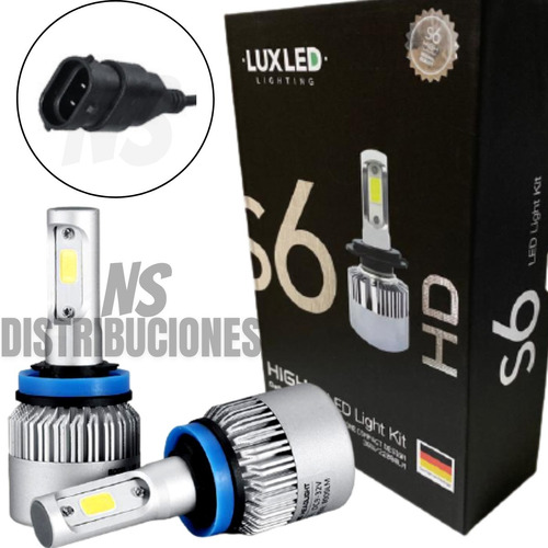 Kit Cree Led S6 Hd 44000 Lumens H1 H3 H4 H7 H11 H16 H27  