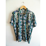 Camisa Vintage Retro Hawaiana Estampada