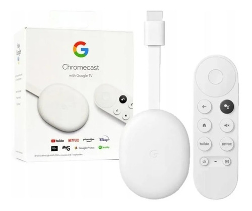 Chromecast With Google Tv De Voz 4k 8gb Snow 2gb Ram