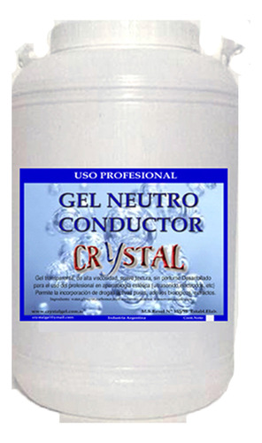 Gel Neutro Electrodos,ultrasonidos 5 Kg.   Stock Permanente