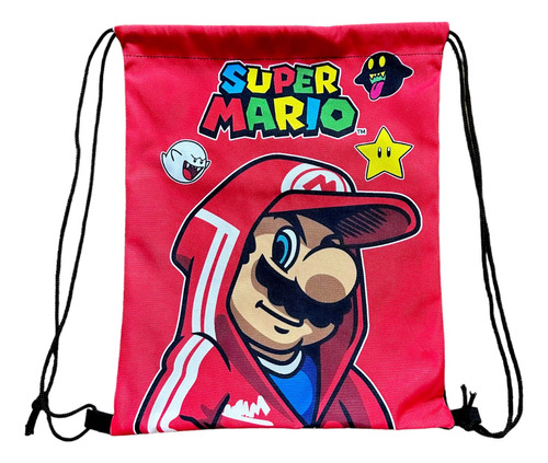 Morral Jardín Bolsa Cordel Super Mario Bros