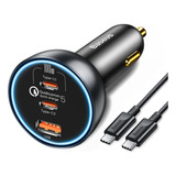 160w Baseus Cargador Usb C Para Coche, Cargador De Coche