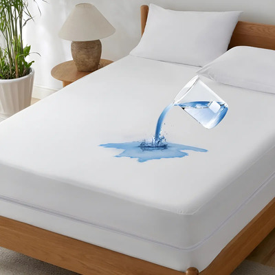 Hogar Yume Cubre Colchón C/cierre Antichinches Impermeable Matrimonial Color Blanco Diseño De La Tela Blanco 135*190*45cm