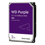Disco Rígido Interno Western Digital Wd Purple Surveillance Wd22purz 2tb Violeta