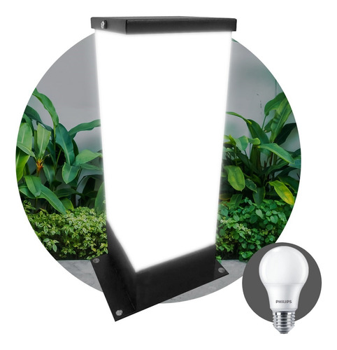 Farol Lampara Piso Sendero Exterior Jardin G300 + Foco