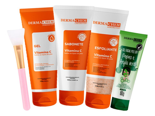 Kit Skin Care Vitamina C Completo C/ Argila E Espatula