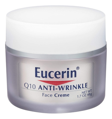 Crema Face Cream Eucerin Q10 Anti Wrinkle Para Piel Sensible De 48g 20+ Años
