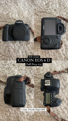  Canon Eos 6d (wg) Dslr Color Negro (cuerpo) 