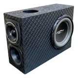 Caixa Trio Pequena Subwoofer Slim Grave Carro Corneta Twiter