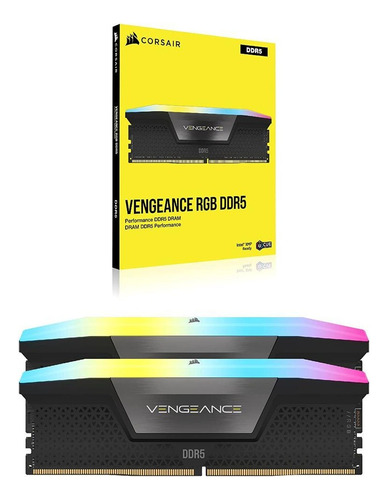 Memória Corsair Ddr5 Vengeance Rgb C36 64gb 2x 32gb 5600mhz 