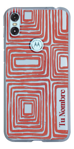 Funda Para Motorola Para Mujer Abstracto Con Nombre