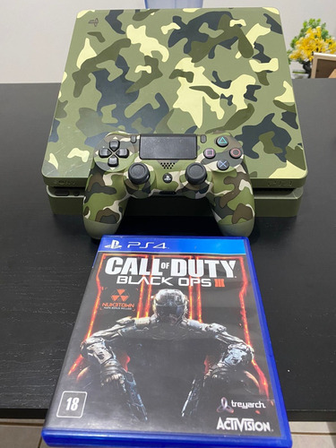 Playstation 4 Slim Edição Call Of Duty Ww Ii Console Limitado