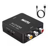 Adaptador Convertidor De Audio Y Video Rca Vga A Hdmi 1080p