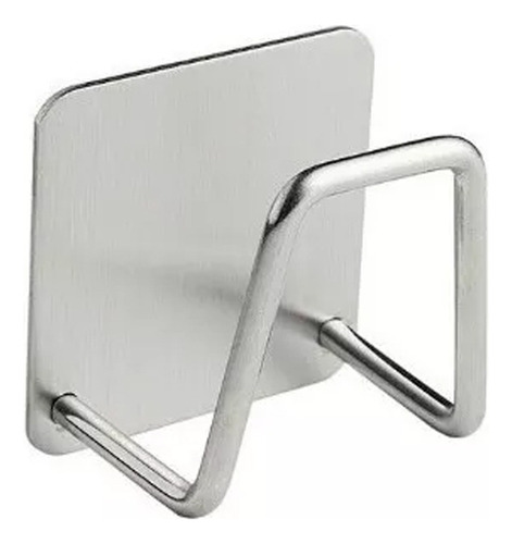 Suporte Porta Esponja Bucha Inox P/ Pia Cozinha Com Adesivo Cor Prateado