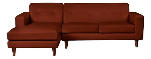 Sofa Chaiselong Izq Salerno Pu Chocolate