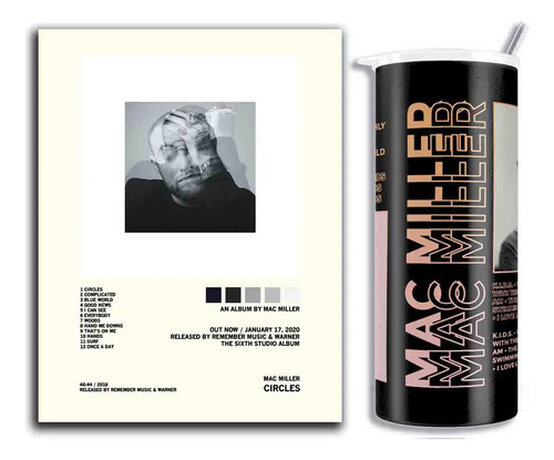 Cuadros Decorativos + Termo Mac Miller Album Tracklist