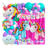 50 Art Unicornio 4d Caminante Candybar Cumple Globo Arcoiris