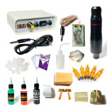 Kit Tattoo Completo Nacional Con Maquina Pen Biomaster