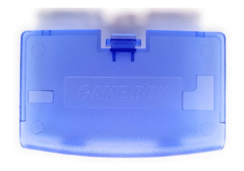 Tapa Batería Compatible Con Gameboy Advance Azul Cristal