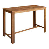 Mesa De Bar Madera Maciza De Acacia 59  X27,6  X41,3  