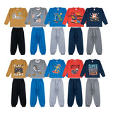 Kit 6 Peças Moletom Menino Infantil Inverno Atacado Barato