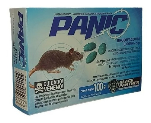 Panic X 100 Grs Ratas