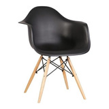 Pack 4 Silla Eames Clasica Apoyabrazo  Negro  / C Y S Market