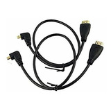 Cable Hdmi Micro De 50cm, Ángulo 90° (2pack)