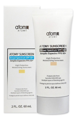 Protector Solar Bloqueador Atomy Coreano Fps 50+ 60ml