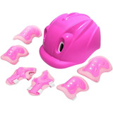 Kit De Proteccion Casco Rodilleras Coderas Manos Niño Y Niña