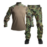 Farda Calça 911 + Camisa Combat Shirt Forhonor Woodland