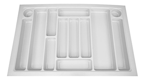 Cubiertero Organizador Cajón Plástico 72x48 Blanco