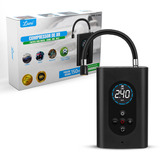 Compressor De Ar Elétrico Portátil Digital Ncher Pneu Carro Moto Bike Bicicleta Bola Piscina Inflável Lumi