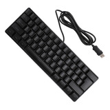 Teclado Compacto Usb Con Cable Para Juegos Con 60 Por Ciento