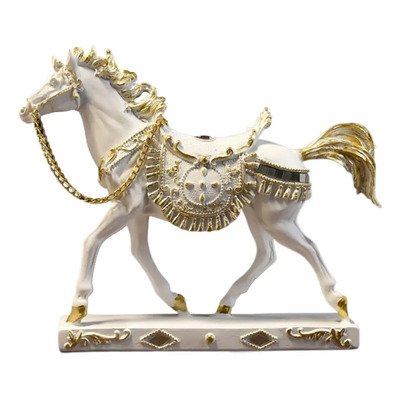 Estatua De Caballo Decorativa En Blanco | Envío gratis