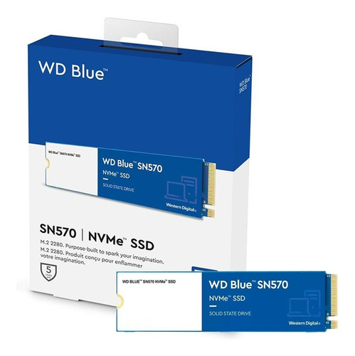 Ssd Western Digital Blue Sn570 250gb Nvme - Wds250g3b0c