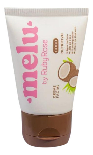 Creme Facial Melu By Ruby Rose Coco Nutritivo 40g